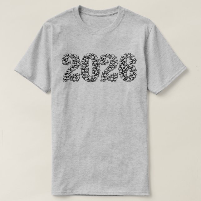 2026 in Skulls T-Shirt (Design vorne)