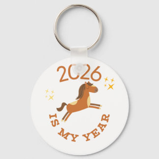 2026 Is My Year Cute Year of the Horse Schlüsselanhänger