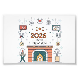 2026 Ist Das Neue 2016 Cozy Culture Vektor Fotodruck