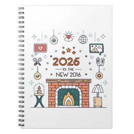 2026 Ist Das Neue 2016 Cozy Culture Vektor Notizblock