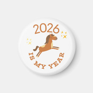 2026 Ist Mein Jahr Cute Jahr des Pferdes Magnet