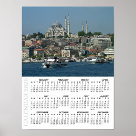 2026 Istanbul-Kalender, Sultan Ahmed, Türkei Poster