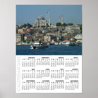 2026 Istanbul-Kalender, Sultan Ahmed, Türkei Poster