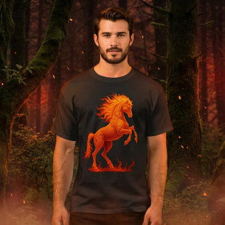 2026 Jahr des Feuerpferdes Chinesischer Zodiakus T-Shirt
