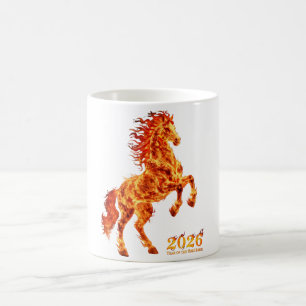 2026 Jahr des Feuerpferdes Kaffeetasse