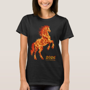 2026 Jahr des Feuerpferdes T-Shirt