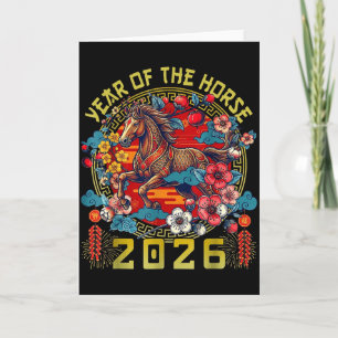 2026 Jahr des Pferdes Karte