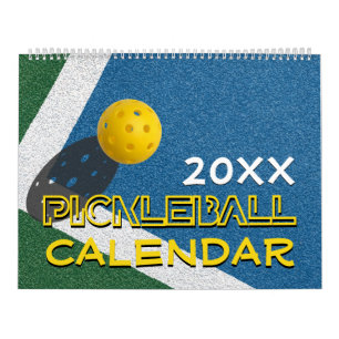 2026 Jeder Jahr Anpassbare PICKLEBALL Kalender