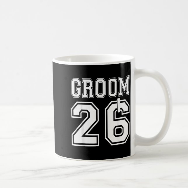 2026 Junggesellen Abschiedsparty Passende Hochzeit Kaffeetasse (Rechts)