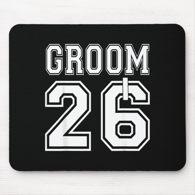 2026 Junggesellen Abschiedsparty Passende Hochzeit Mousepad (Vorne)