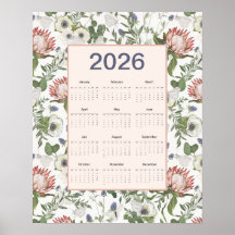 2026 Kalender Blumen Schmetterlinge