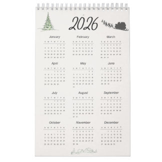 2026 Kalender – Druckbar & Wandkalender Design