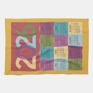 2026 Kalender Geschirrtuch