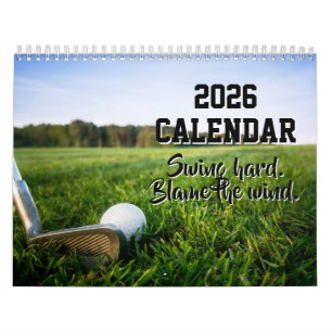2026 Kalender Lustige Golf Zitate Golfer Humor