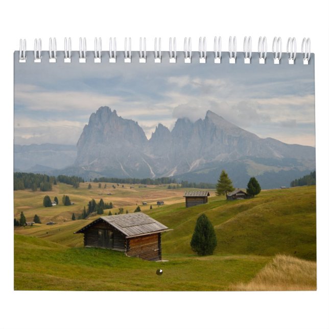 2026 Kalender mit Bildern der italienischen Dolomi (Titelbild)