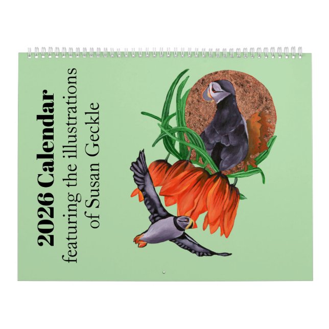 2026 Kalender mit Naturillustrationen  (Titelbild)