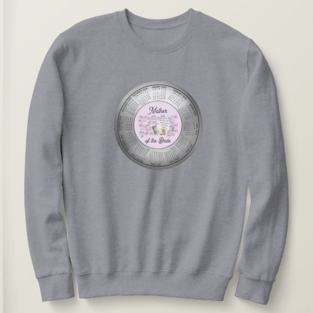 2026 Kalender Mutter der Braut Sweatshirt (Design vorne)