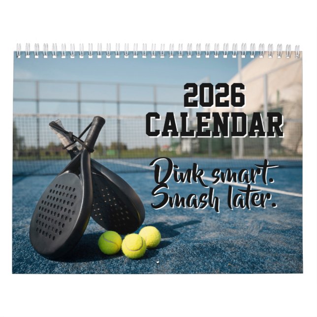 2026 Kalender Pickleball Witze Pickleballer (Titelbild)