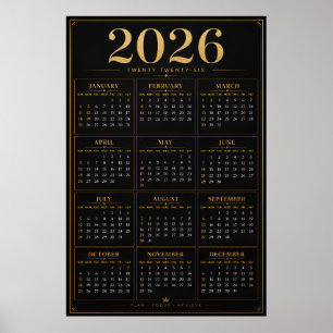 2026 Kalender Poster