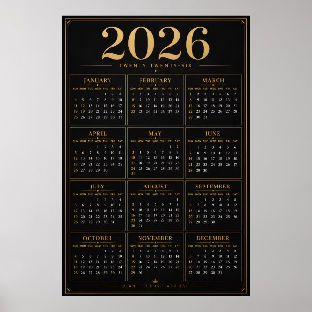 2026 Kalender Poster (Vorne)