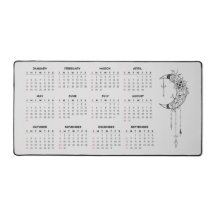 2026 Kalender-Schreibtischunterlage - Himmelmond u