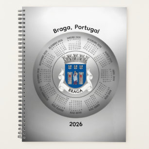 2026 Kalender Silber Planer Braga Portugal