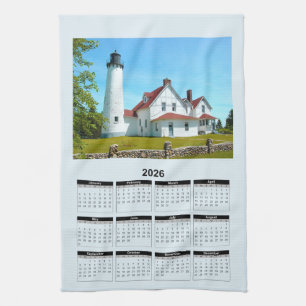 2026 Kalender von Door County Wisconsin Leuchtturm Geschirrtuch