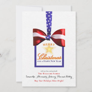 2026 Kalender Weihnachten Patriotic Bow America Fl