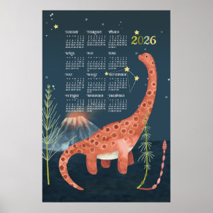 2026-Kalenderposter Brachiosaurus Poster