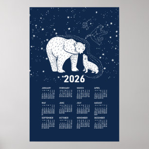 2026-Kalenderposter Eisbärkuss Poster