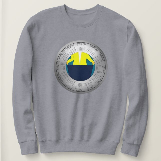 2026 Kalendert-Shirt zum Abnehmen Sweatshirt (Design vorne)