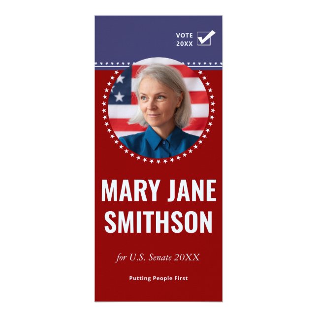 2026 Kampagne für politische Kandidaten der Republ Werbekarte (Vorne)