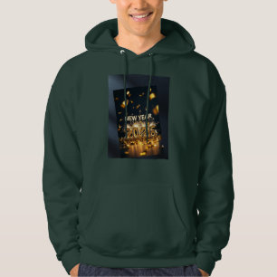 2026 Kapuzenpullover - Festliches Tiefes Waldgrün Hoodie