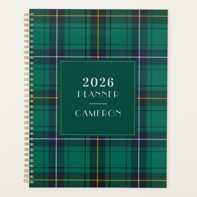 2026 Kariert Clan Henderson Tartan Checkered Planer (Vorderseite)