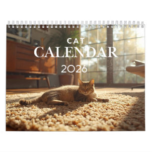 2026 Katzenkalender   12-Monatiger Wandkalender