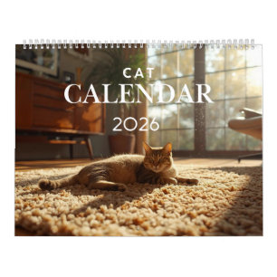 2026 Katzenkalender   12-Monatiger Wandkalender