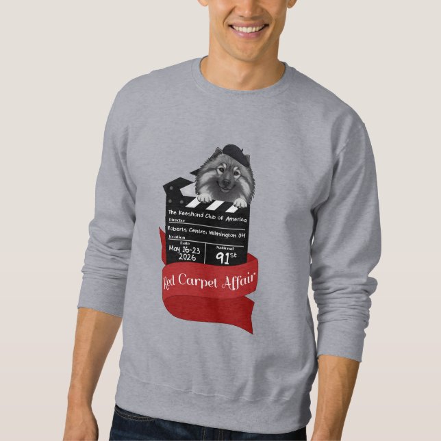 2026 Keeshond Nationaler Männer Sweatshirt (Vorderseite)