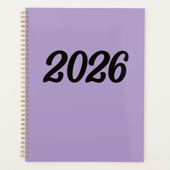 2026 Lila Planer (Vorderseite)