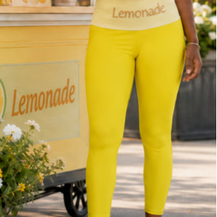 "2026 LIMONADE" - INDIVIDUELLE HOCHTAILLEN-CAPRI CAPRI LEGGINGS