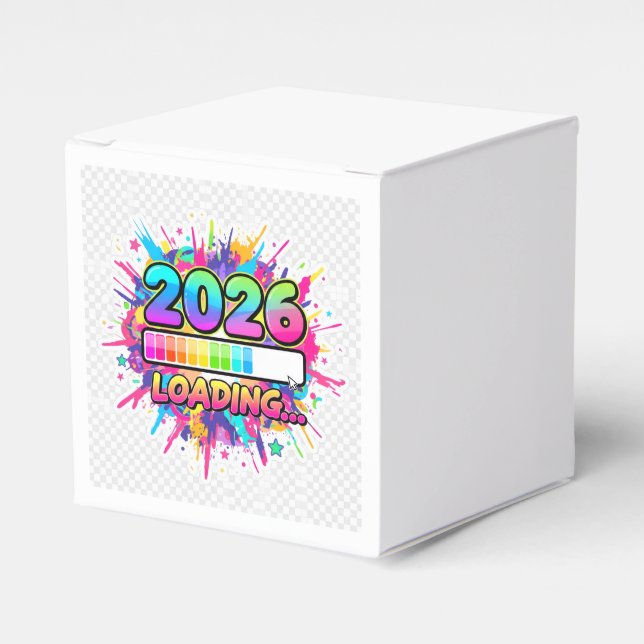 2026 Loading... Progress Bar Sticker Geschenkschachtel (Vorderseite)