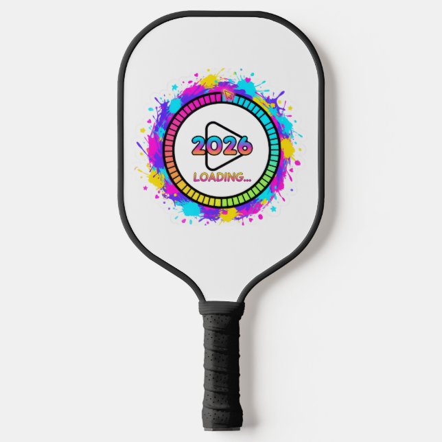 2026 Loading Progress Bar Sticker Pickleball Schläger (Vorderseite)