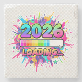 2026 Loading... Progress Bar Sticker Steinuntersetzer