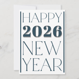 2026 Logos für das Unternehmen "Happy New Year" Feiertagskarte
