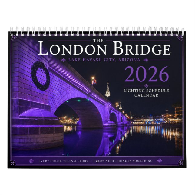 2026 London Bridge Beleuchtungsplan Kalender (Titelbild)