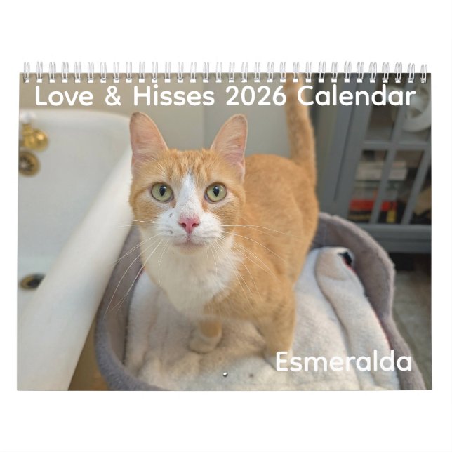 2026 Love & Hisses Calendar - Esmeralda Kalender (Titelbild)