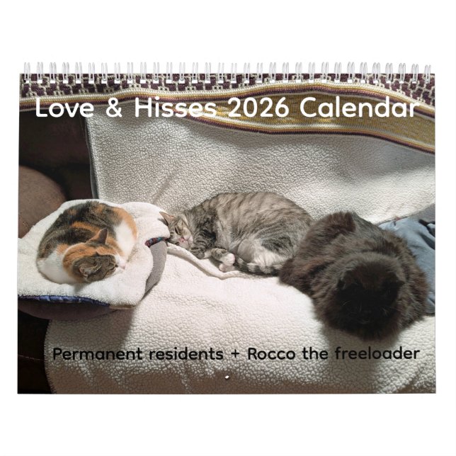 2026 Love & Hisses Calendar - Permanent Residents Kalender (Titelbild)