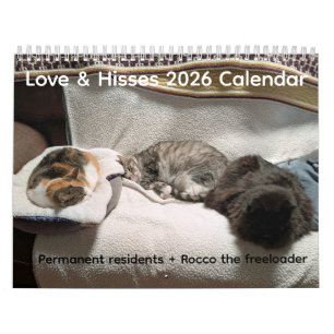 2026 Love & Hisses Kalender - Dauerhafte Bewohner