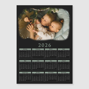 2026 magnetischer Kalender mit Fotos von Kindern Magnetkarte