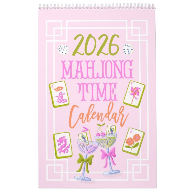 2026 Mahjong Time Wall  Kalender (Titelbild)