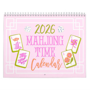 2026 Mahjong Zeit Wandkalender